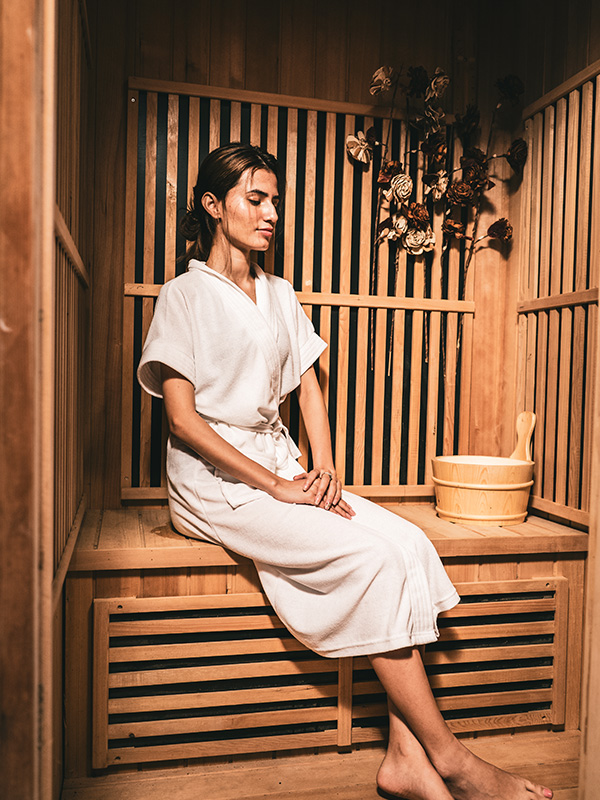 Infrared sauna bath,